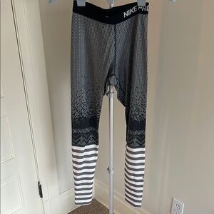 Nike Black and White Leggings